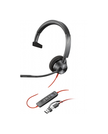 hp inc. HP Poly Blackwire 3310 Monaural Microsoft Teams Certified USB-C Headset +USB-C/A Adapter