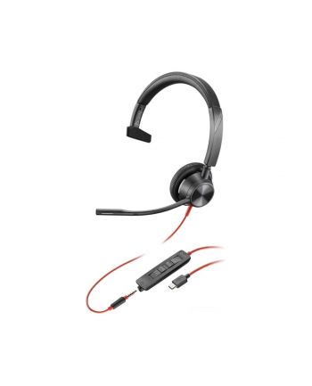 hp inc. HP Poly Blackwire 3315 Monaural USB-C Headset +3.5mm Plug +USB-C/A Adapter