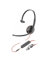 hp inc. HP Poly Blackwire 3215 Monaural USB-C Headset +3.5mm Plug +USB-C/A Adapter - nr 2