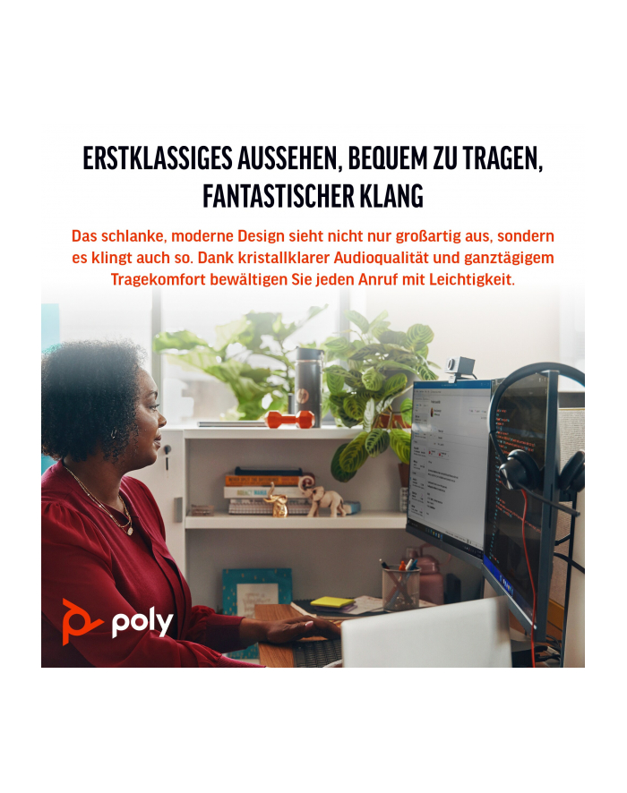 hp inc. HP Poly Blackwire 3310 Monaural USB-C Headset +USB-C/A Adapter główny