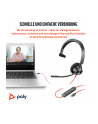 hp inc. HP Poly Blackwire 3310 Monaural USB-C Headset +USB-C/A Adapter - nr 5