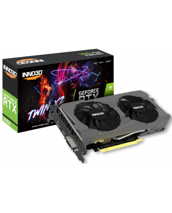 INNO3D GeForce RTX3050 Twin X2 V2 8GB GDDR6 1xDP 1xHDMI 1xDVI