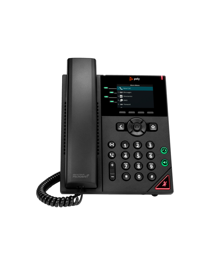 hp inc. HP Poly VVX 250 4-Line IP Phone and PoE-enabled-WW główny