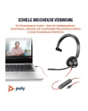 hp inc. HP Poly Blackwire 3310 Monaural USB-C Headset +USB-C/A Adapter - nr 26