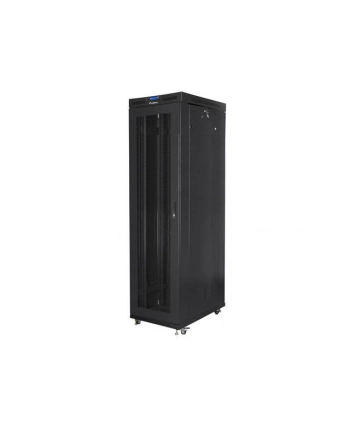 LANBERG Szafa stojąca rack 19inch 47U 800x1000 drzwi perforowane LCD flat pack czarna nr 1
