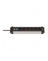 Brennenstuhl Premium-Alu-Line power strip 6-way (Kolor: CZARNY/silver, 3 meters, with safety switch) - nr 15