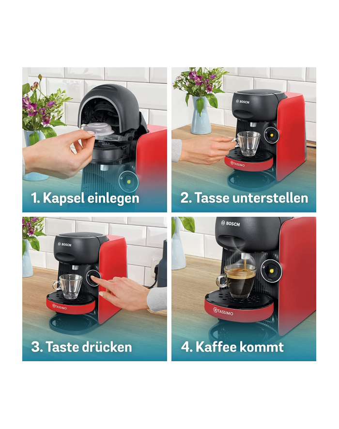 Bosch Tassimo Finesse TAS16B3, capsule machine (red) główny