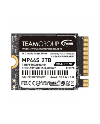 Team Group MP44S 2TB, SSD (PCIe 4.0 x4, NVMe, M.2 2230)