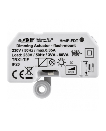 Homematic IP dimming actuator flush-mounted (HmIP-FDT), switch