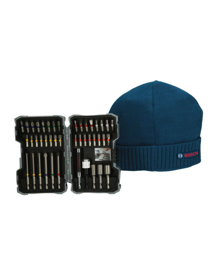 bosch powertools Bosch Christmas set screwdriver bit set, 43 pieces (blue, including free Bosch beanie) główny