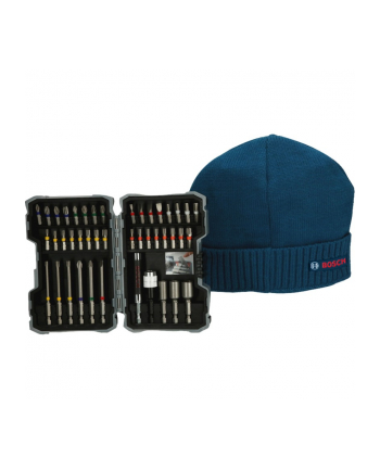 bosch powertools Bosch Christmas set screwdriver bit set, 43 pieces (blue, including free Bosch beanie)