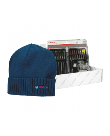 bosch powertools Bosch Christmas set screwdriver bit set, 43 pieces (blue, including free Bosch beanie)
