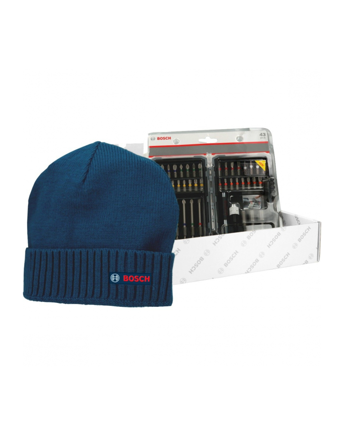 bosch powertools Bosch Christmas set screwdriver bit set, 43 pieces (blue, including free Bosch beanie) główny