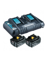 Makita Power Source Kit 18V 6Ah, set (Kolor: CZARNY, 2x battery BL1860B, 1x charger DC18RD) - nr 5
