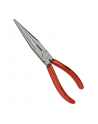 KNIPEX needle nose pliers with cutting edge 26 11 200, stork beak pliers, gripping pliers (red/blue, serrated gripping surfaces, length 200mm) - nr 8