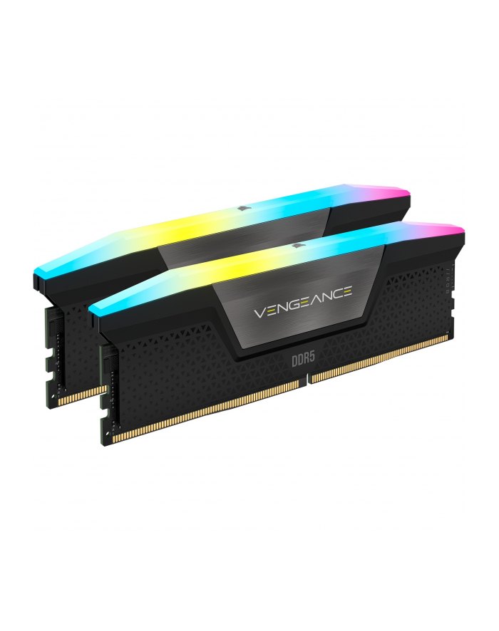 Corsair DDR5 - 64GB - 5600 - CL - 40 (2x 32 GB) dual kit, RAM (Kolor: CZARNY, CMH64GX5M2B5600C40, Vengeance RGB, INTEL XMP) główny