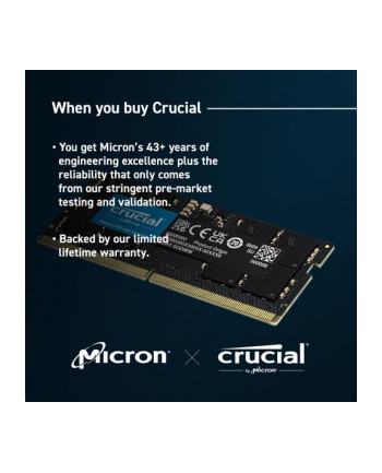 crucial Pamięć do notebooka DDR5 SODIMM  96GB(2*48) /5600 CL46 (16Gbit)