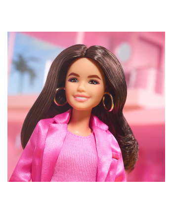 Mattel Barbie Signature The Movie - America Ferrera as Gloria doll for the film in a three-piece pants suit in pink, toy figure