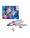 spinmaster Spin Master Paw Patrol: The Mighty Movie, Skye's Deluxe Superhero Jet incl. Skye Figure, Toy Vehicle (Silver/Pink) - nr 12