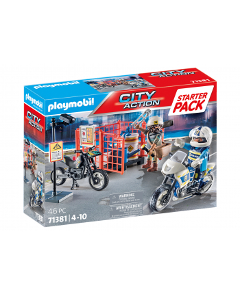 PLAYMOBIL 71381 City Action Starter Pack Police, construction toy