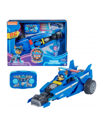 spinmaster Spin Master Paw Patrol: The Mighty Movie, Remote Controlled Police Car with Chase, RC (Blue)