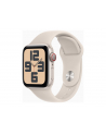 Apple Watch SE GPS+Cellular Koperta 40mm Z Aluminium W Kolorze Księżycowej Poświaty Z Opaską Sportową W Kolorze Księżycowej Poświaty (MRG13ETA) - nr 1