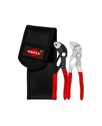 KNIPEX mini pliers set, in tool belt bag, pliers set (red/Kolor: CZARNY, 2 pieces) nr 1