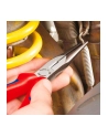 KNIPEX needle nose pliers with cutting edge 26 11 200, stork beak pliers, gripping pliers (red/blue, serrated gripping surfaces, length 200mm) - nr 7