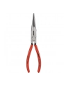 KNIPEX needle nose pliers with cutting edge 26 11 200, stork beak pliers, gripping pliers (red/blue, serrated gripping surfaces, length 200mm) - nr 9