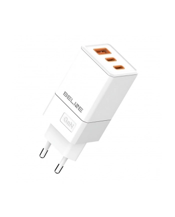 beline Ładowarka siciowa 65W GaN 2xUSB-C+USB-A bez kabla Biała