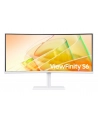 samsung Monitor 34 cale LS34C650TAUXEN VA 3440x1440 UWQHD 21:9 1xHDMI 1xDP 2xTB 4.0(90W/15W) 3xUSB 3.0 LAN(RJ45) 5ms 100Hz HAS+PIV zakrzyw. gł. biały 3YOnS - nr 1