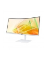 samsung Monitor 34 cale LS34C650TAUXEN VA 3440x1440 UWQHD 21:9 1xHDMI 1xDP 2xTB 4.0(90W/15W) 3xUSB 3.0 LAN(RJ45) 5ms 100Hz HAS+PIV zakrzyw. gł. biały 3YOnS - nr 59