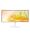 samsung Monitor 34 cale LS34C650TAUXEN VA 3440x1440 UWQHD 21:9 1xHDMI 1xDP 2xTB 4.0(90W/15W) 3xUSB 3.0 LAN(RJ45) 5ms 100Hz HAS+PIV zakrzyw. gł. biały 3YOnS - nr 69