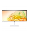 samsung Monitor 34 cale LS34C650TAUXEN VA 3440x1440 UWQHD 21:9 1xHDMI 1xDP 2xTB 4.0(90W/15W) 3xUSB 3.0 LAN(RJ45) 5ms 100Hz HAS+PIV zakrzyw. gł. biały 3YOnS - nr 75