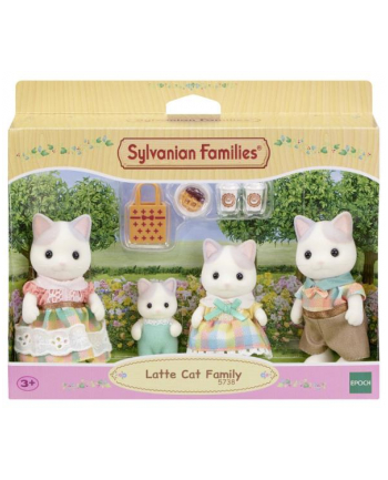 epoch Sylvanian Families Rodzina kotów Latte Cat Family 5738 p6