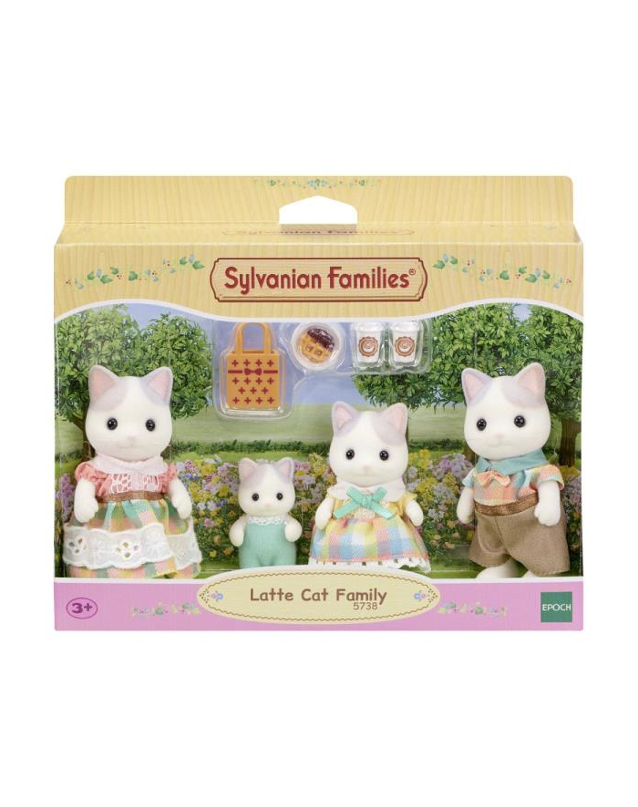 epoch Sylvanian Families Rodzina kotów Latte Cat Family 5738 p6 główny