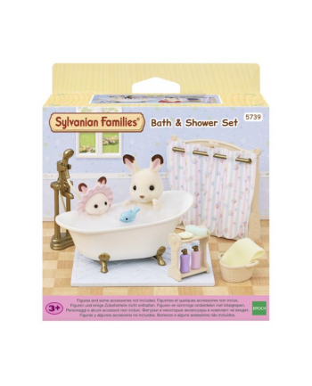 epoch Sylvanian Families Łazienka zestaw z wanną i prysznicem 5739 p6