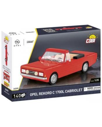 COBI 24599 Samochód Opel Rekord C 1700 L Cabriolet 140 klocków