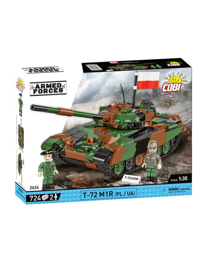 COBI 2624 Armed Forces Czołg T-72M1R (PL/UA) 724 klocki główny