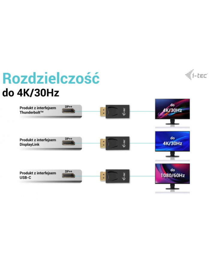 i-tec Adapter DisplayPort to HDMI (max 4K/30Hz) główny