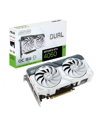 asus Karta graficzna GeForce RTX 4060 DUAL OC 8GB WHITE GDDR6 128bit 3DP