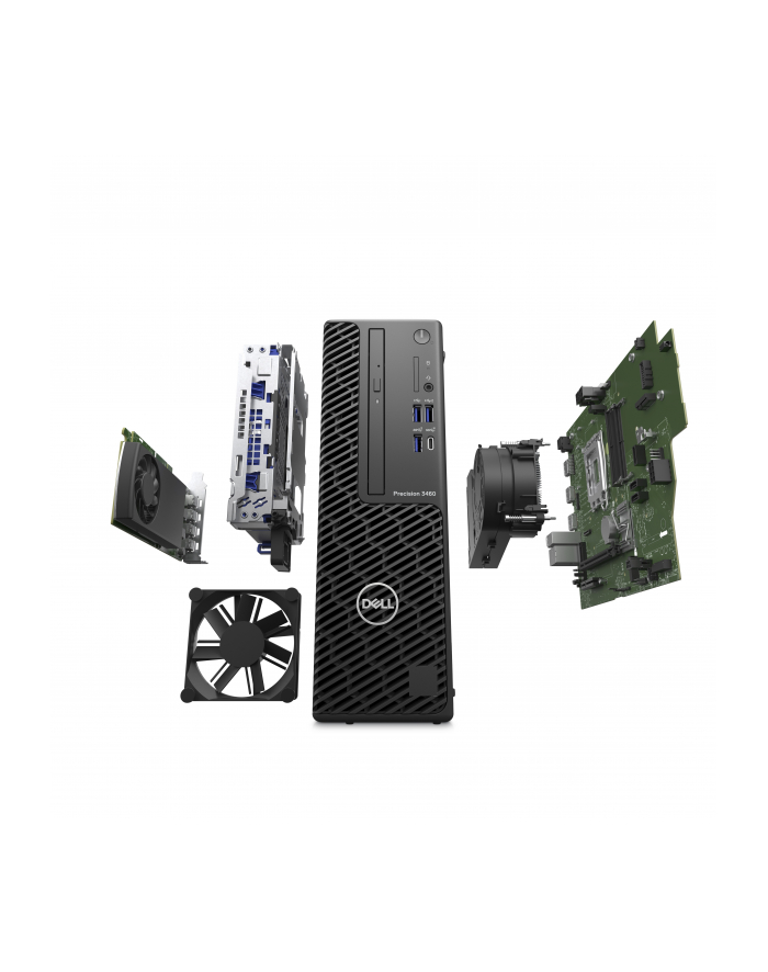 dell Stacja robocza Precision 3460 SFF Win11Pro i7-13700/16GB/512GB SSD/Nvidia  Quadro T1000/DVD RW/Kb/Mouse/300W/3Y Pro Support główny