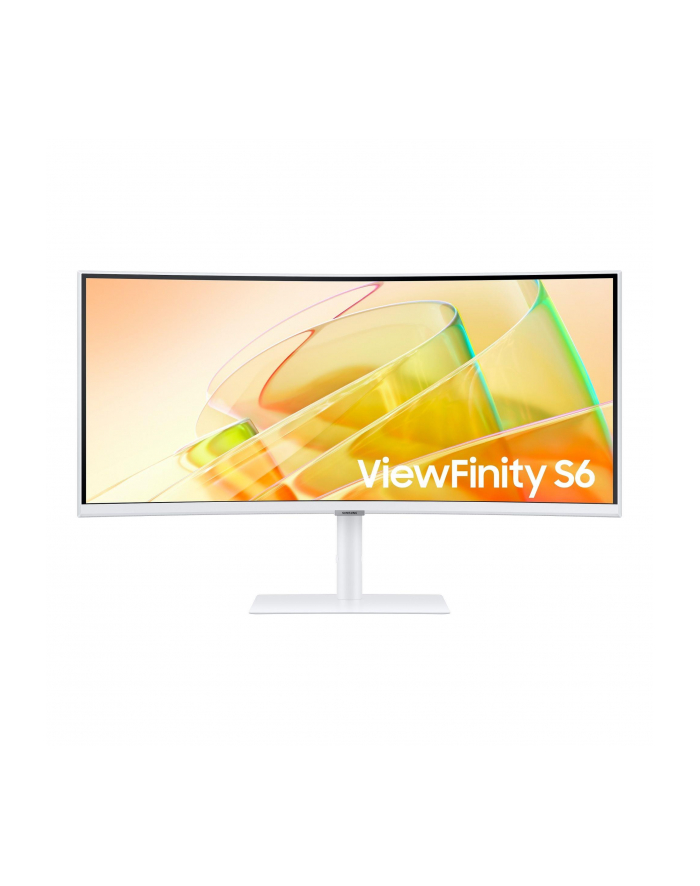 samsung Monitor 34 cale LS34C650TAUXEN VA 3440x1440 UWQHD 21:9 1xHDMI 1xDP 2xTB 4.0(90W/15W) 3xUSB 3.0 LAN(RJ45) 5ms 100Hz HAS+PIV zakrzyw. gł. biały 3YOnS główny