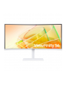 samsung Monitor 34 cale LS34C650TAUXEN VA 3440x1440 UWQHD 21:9 1xHDMI 1xDP 2xTB 4.0(90W/15W) 3xUSB 3.0 LAN(RJ45) 5ms 100Hz HAS+PIV zakrzyw. gł. biały 3YOnS - nr 125
