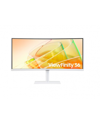 samsung Monitor 34 cale LS34C650TAUXEN VA 3440x1440 UWQHD 21:9 1xHDMI 1xDP 2xTB 4.0(90W/15W) 3xUSB 3.0 LAN(RJ45) 5ms 100Hz HAS+PIV zakrzyw. gł. biały 3YOnS