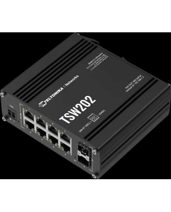 teltonika Przełącznik zarządzalny przemysłowy TSW202 2xSFP 8xPoE+ L2/L3 nr 1