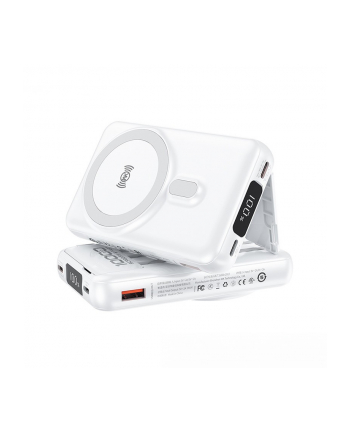 wekome Power bank indukcyjny 10000 mAh MagSafe z wbudowanym kablem USB-C / Lightning / Micro USB / USB-A
