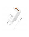 beline Ładowarka sieciowa 65W GaN 2xUSB-C + USB-A+ kabel USB-C Biała - nr 3