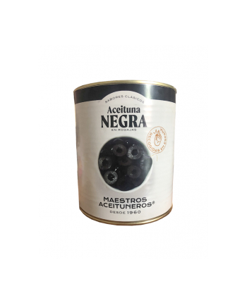 Oliwki MAESTROS NEGRA RODAJAS 2,95kg czarne krojone