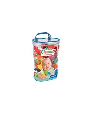 Clementoni Clemmy Soft. Woreczek z 20 klockami 17877